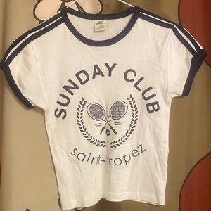 Urban Outfitters SUNDAY CLUB Crop Top